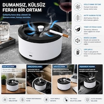 Gold Orion Dumansız Küllük, Usb Şarjlı Akıllı Küllük, Duman Emiş Sistemi, Aktif Karbon Filtreli, Koku Giderici, Ev, Ofis, Araç Ve Otel Kullanımı İçin