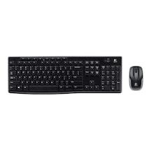 Logitech Mk270 Kablosuz Klavye Set Mm Q Tr Siyah Optik