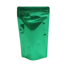 Yeşil Metalize Kilitli Doypack Ambalaj 16 X 27 + 4 Cm. 500 Gr. -1000 Adet