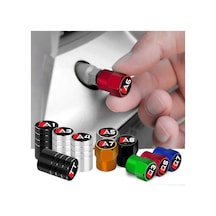 Siyah-a3-4 Adet/takım Metal Araba Jant Lastik Vana Kapakları Kök Kılıf Kapakları Audi Sline A1 A3 A4 A5 A6 A7 A8 Q3 Q5