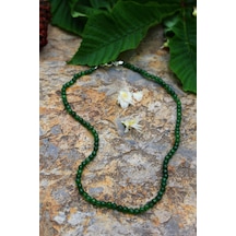 Stoneage Bayan Kolye Yeşil Jade Ceyt Doğal Taş Dengeleyici Ve İyileştirici Çok Renkli