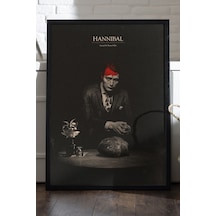 Hannibal Siyah Ahşap Çerçeveli Poster, Film Duvar Tablosu