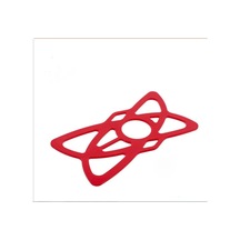 1 Adet Kırmızı Bisiklet Motosiklet Telefon Tutucu Kayışı - X Web Grip Silikon Cep Telefonu Tutucu Kayışı - Evrensel Elastik Kauçuk Güvenlik Kayışı