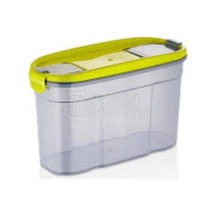 Goldex Erzak Kabı 2lt Plastık Çift Kapaklı Kilitli Iki Yönlü Tutma Kolaylığı 22x13,5cm Plastik Diğer