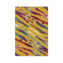 Kartela Halı Aira Halı Kaymaz Taban Makinede Yıkanabilir Halı Hardal Sarısı - 200 X 300 Cm