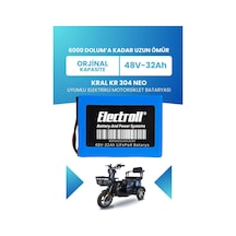 Kral Kr-304 Neo Uyumlu Batarya Standart Kapasite Lifepo4 48v 32ah Elektrikli Motorsiklet Bataryası