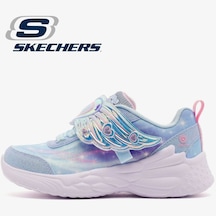 Skechers Dream Racer 303067l-ltbl Işıklı Ortopedik Çocuk Spor Ayakkabı Mavi