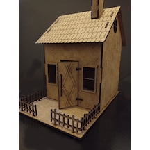 TLR hobi Tlrhobi Bahçeli Ev Ahşap Maket