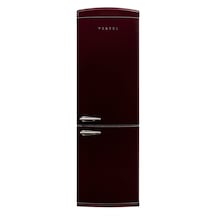 Vestel RETRO NFK37211 BORDO 330 LT No-Frost Kombi Tipi Buzdolabı