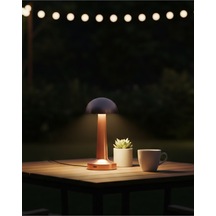 Modern Bronz Masa Lambası 3 Renk Led Dokunmatik Şarjlı Model - Karışık