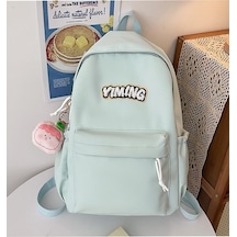 Ortaokul Öğrencileri Için Okul Çantaları, Çok Yönlü Ve Modaya Uygun, Saf Sırt Çantaları, Erkekler Için Modaya Uygun, Basit, Hafif Sırt Çantaları 2pou7d Açık Yeşil