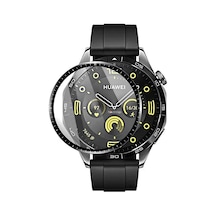 Novstrap Huawei Watch Gt4 46mm İle Uyumlu Ekran Koruyucu Nano Esnek Cam Tam Kaplayan Ppm