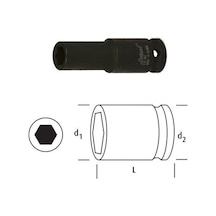 Osaka Ln14d14 Uzun Lokma 1/4'' 14mm
