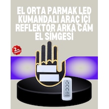 Bfs A Kalite Uzaktan Kumandalı Led Park Uyarı Işığı El Figürlü Model Çok Renkli