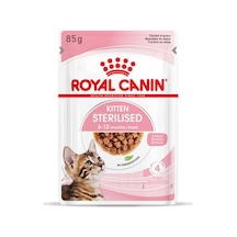 Kitten Sterilised Gravy Yavru Kedi Konservesi, 12x85 G