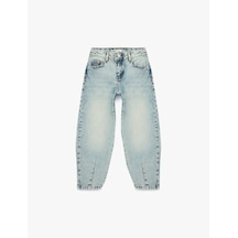 Koton Pamuklu Balon Kesim Denim Pantolon Lıght Indıgo 6skg40059ad Açık Mavi