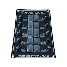 Moonlight 10'Lu Çiftli Switch Panel 12-24 Volt