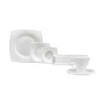 Karaca  Fine Pearl Melita 26 Parça 6 Kişilik Kare Kahvaltı/Servis Takımı