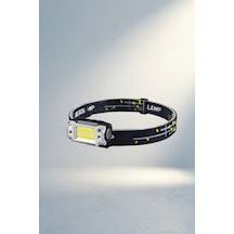 Esnek Usb Şarjlı Kafa Lambası 10 Cm Kamp Açık Ahşap