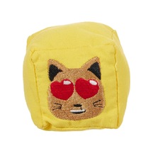 Kedi Suratlı Küp Şekilli Kedi Oyuncağı, 6 Cm