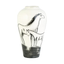 Vitale Cheval Seramik Vazo 48 Cm Ak.wlt0535