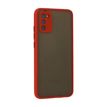 Samsung Galaxy Uyumlu - A03s Kılıf Montreal Silikon Kapak - Kırmızı