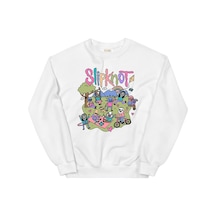 Tarzsokak Slipknot Sweatshirt Beyaz