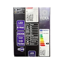 Heka 8w 57w 2500k Günışığı E27 Duylu Çubuk Led Ampul