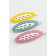 Oval Klipsli Toka Sarı 38941839