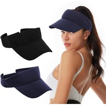 Unisex Uv Koruyucu Sporcu Plaj Vizör Şapka 2 Li Set (547423614)