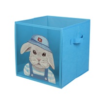 Koçtaş Tavşan Desenli Pvc Kutu 30 x 30 CM Mavi