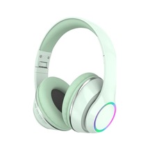 P101 Bluetooth Kulaklık 5.3 Wireless Headphone Şarjlı Rgb Led Işıklı Fm Radyo Sd Kart Type C Şarj