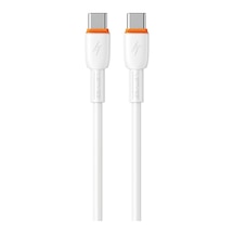 Lenyes Lc545 Type-c To Type-c Pd Kablo Hızlı Şarj Özellikli Data Ve Şarj Kablosu 60w 1m Beyaz