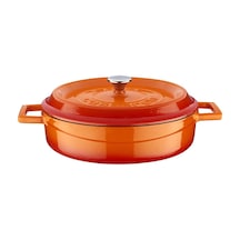 Döküm Çok Amaçlı Yayvan Tencere 24 Cm Turuncu - Lv Y St 24 K2 12v