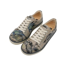 Kadın Vegan Deri Çok Renkli Sneakers - Birds Of The Castle Tasarım