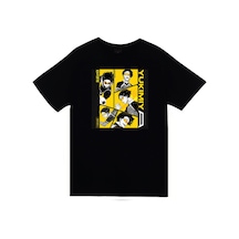 Blue Lock Yukimiya Kenyu Anime Baskılı Unisex %100 Pamuk Siyah T-shirt SIYAH
