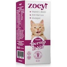 Zoey Derma B Vit Kediler İçin Deri ve Tüy Sağlığı Gelişimini Destekleyici 50 ML