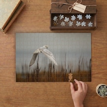 Uçan Kar Baykuşu Tasarımı 240 Parça Ahşap Puzzle Ahşap Kutuda Mpy60233