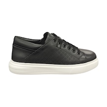 Taşçı Ayakkabı Erkek Hakiki Deri Ortopedik Eva Taban Günlük Sneaker Ayakkabı Siyah