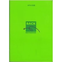 Gıpta Back Tel Dikiş Plastik Kap.defter A4 40 Yp Kareli Yeşil