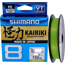 Shimano Kairiki 8 Mantisgreen Yeşil 0,13mm 150mt İp Misina - Standart