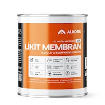 Alkoru 1 Kg Zer Sıvı Zift Likit Membran Kauçuk Ve Elyaf Katkılı Su Yalıtım Malzemesi