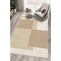 West Home Makinede Yıkanabilir Kaymaz Taban Leke Tutmaz Bej Modern Salon Halısı Mutfak Halısı Ve Yolluk Wh601 Beige