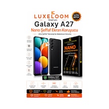 Luxeloom Smart Pro Samsung Uyumlu Galaxy A27 Nano Şeffaf Ekran Koruyucu