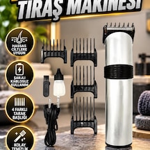 Hassas Ciltlere Özel Şarjlı Saç Sakal Ve Vücut Tıraş Makinesi Profesyonel Kuaför Tipi
