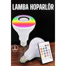 Hubrendy Tekno Kablosuz Bluetooth Hoparlör Led Lamba