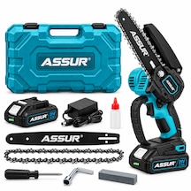 Assur 21v Şarjlı Mini Dal Budama Testeresi 6 İnç Çantalı Set