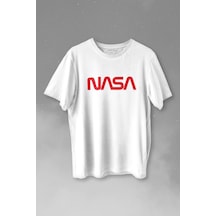 Nasa Wom Logo Ulusal Havacilık Ve Uzay Abd Baskılı Tişört Unisex T-shirt 001