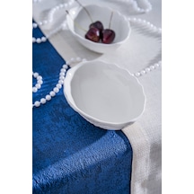Acar King Oval Kayık Tabak - 13 Cm Beyaz