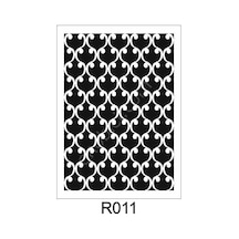Ardışık Desen Stencil Şablon 21X30 R-011